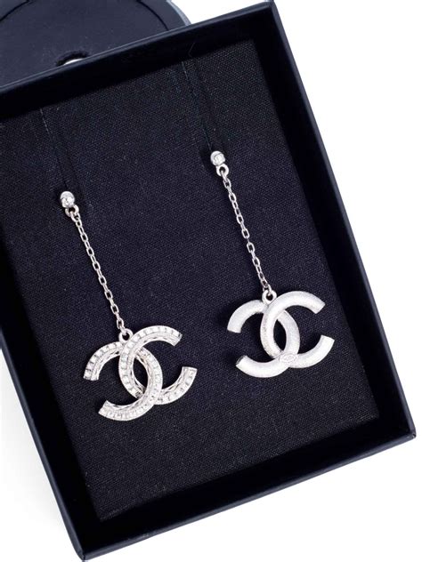 chanel earrings cha|chanel swarovski earrings.